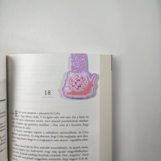 Lila disco csiga mágneses könyvjelző