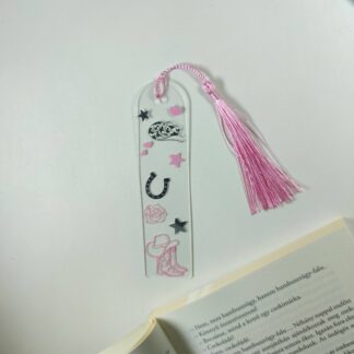 Cowboy fóliázott könyvjelző