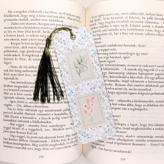 Virágos bélyeg laminált könyvjelző