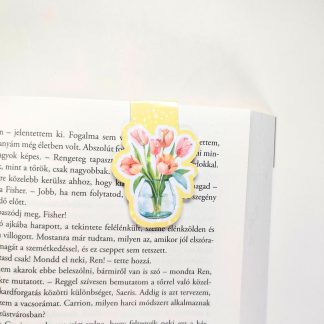 Tulipáncsokor mágneses könyvjelző
