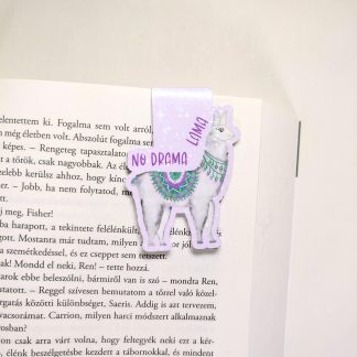 No drama lama mágneses könyvjelző