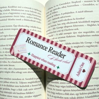 Romance Reader laminált könyvjelző