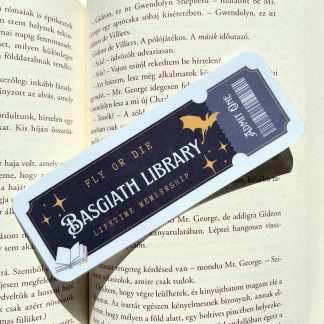 Basgiath Library laminált könyvjelző